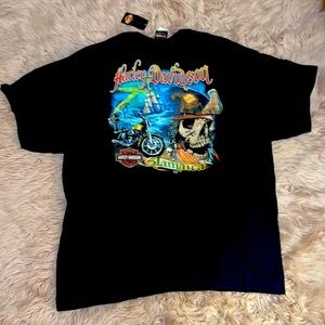 NWT Vintage Harley Davidson Jamaica motorcycle biker shirt 2XL xxl rare brandnew